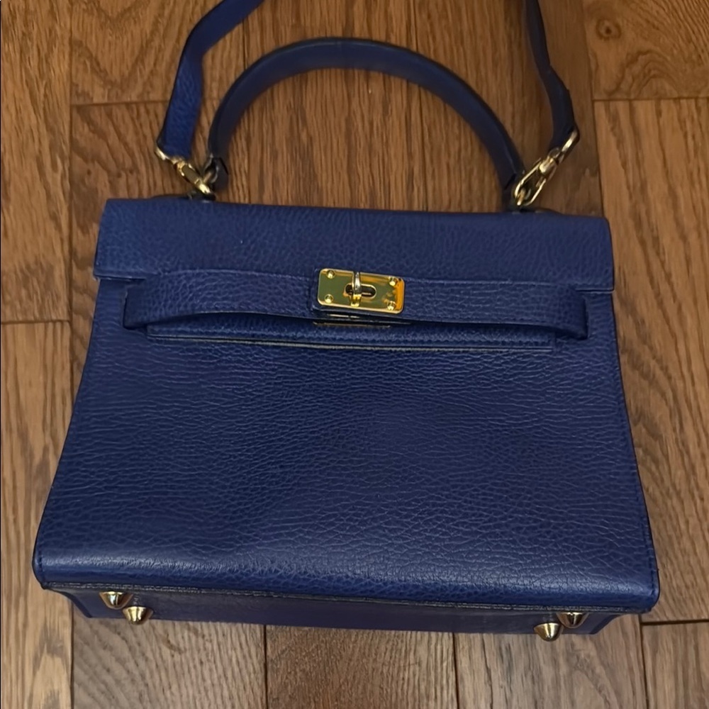 Furla Blue Mini Bag with Gold Hardware - Picture 2 of 9